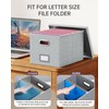 2 Pack File Storage Organizer, Filing Box, Portable File Box