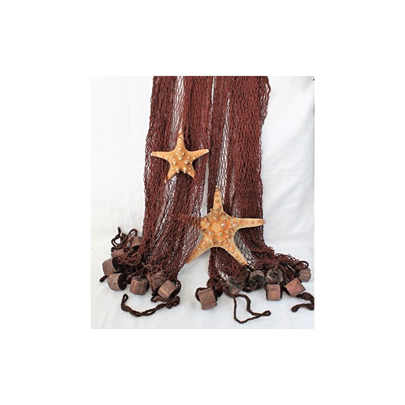Decorative Net Fishing Net Approx. 250 x 250 cm Brown