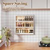 Nisorpa 3 Tier Spice Rack Wall Mount, Rustic Burnt Wood