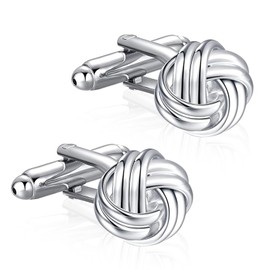 Knotted Cuffs, Wedding Ceremony, Stelleness, Twist Type, Cufflinks, Business, Formal, Great for Classic Knot Cuffs
