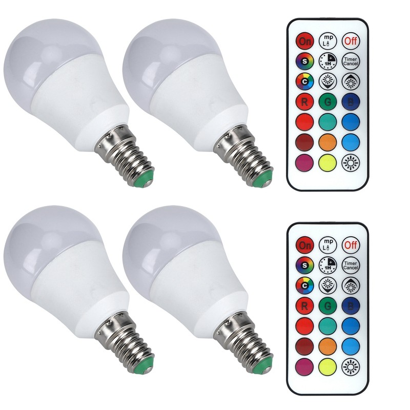 45W LED RGB Bulb Light Colorful Changeable Remote Control Lamp