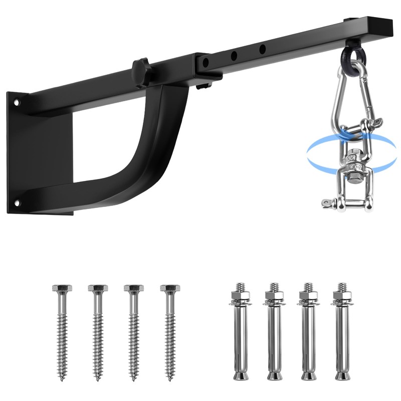 Punching Bag Hanger, Heavy Bag Wall Mount, Adjustable, 200LB Capacity