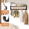 Oraich Wall Hooks with Shelf, Coat Rack Wall Mount, 28.7