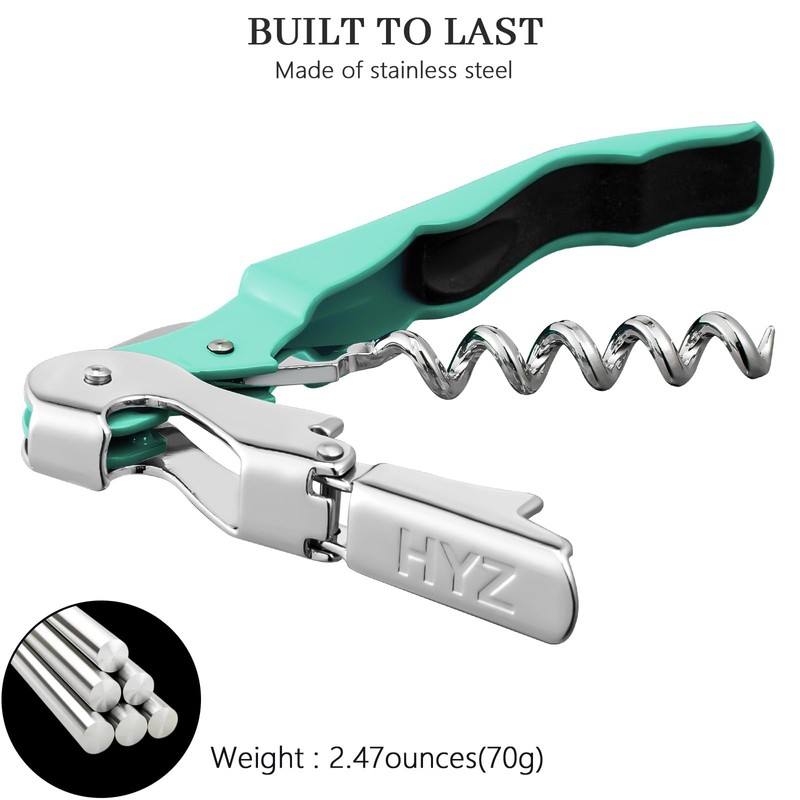 HYZ 2-Pack Wine Opener Waiter Corkscrew, Professional Wine Key for