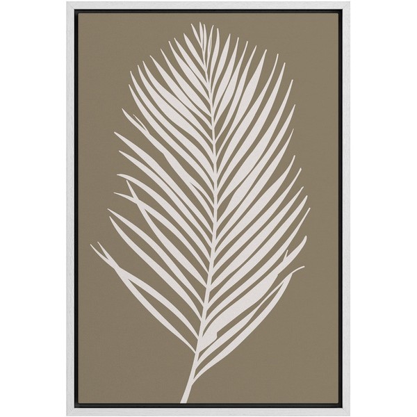 SIGNWIN Framed Canvas Print Wall Art Pastel Jungle Palm Silhouette