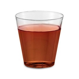 1 OZ Round Clear Ware Plastic Shot Glasses - Case of 2500