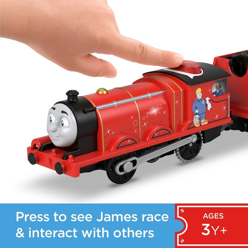 Thomas & Friends Motorized Toy Train Talking James Engine with