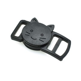 sacoora 10Pcs/Pack 3/8" Cat-Head Plastic Safty Breakaway Buckles Belt Buckle Belt clip For Bra Cat Collar Paracord Webbing Garment Accessories (B)