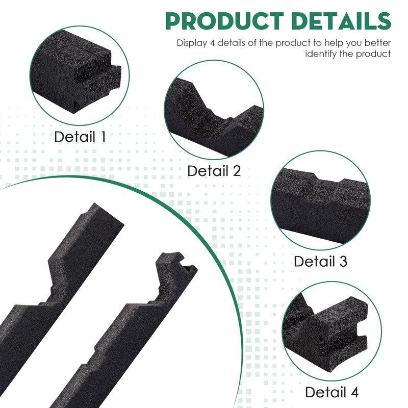 SuperDi 9in Outside R Panel Metal Roof Foam Closure Strips