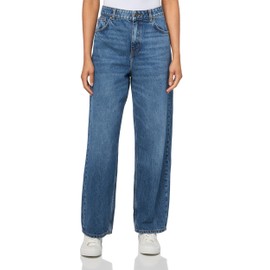 HUGO, Leni Loose Fit Wide Leg Jeans, Indigo, 2730
