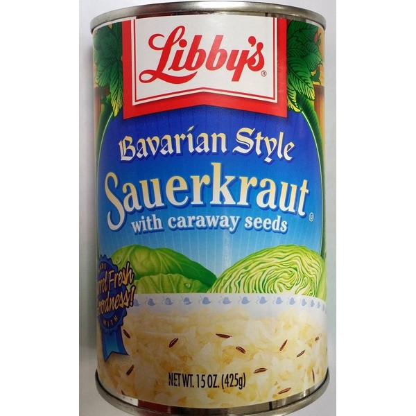 Libby's Bavarian Style Sauerkraut 14.5oz Can (Pack of 6)