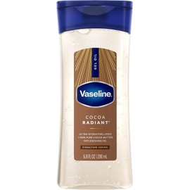 Vaseline - Aceite Corporal en Gel Cocoa Radiant (200 ml), Hidratación Profunda con Brillo Natural, Enriquecido con Cacao Puro