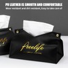 Life'bea PU Leather Tissue Box Holder,Tissue Paper Holder Waterproof Cloth