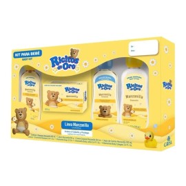 Ricitos De Oro Kit De Viaje, Manzanilla Paquete Con 4 Pzas Color Amarillo