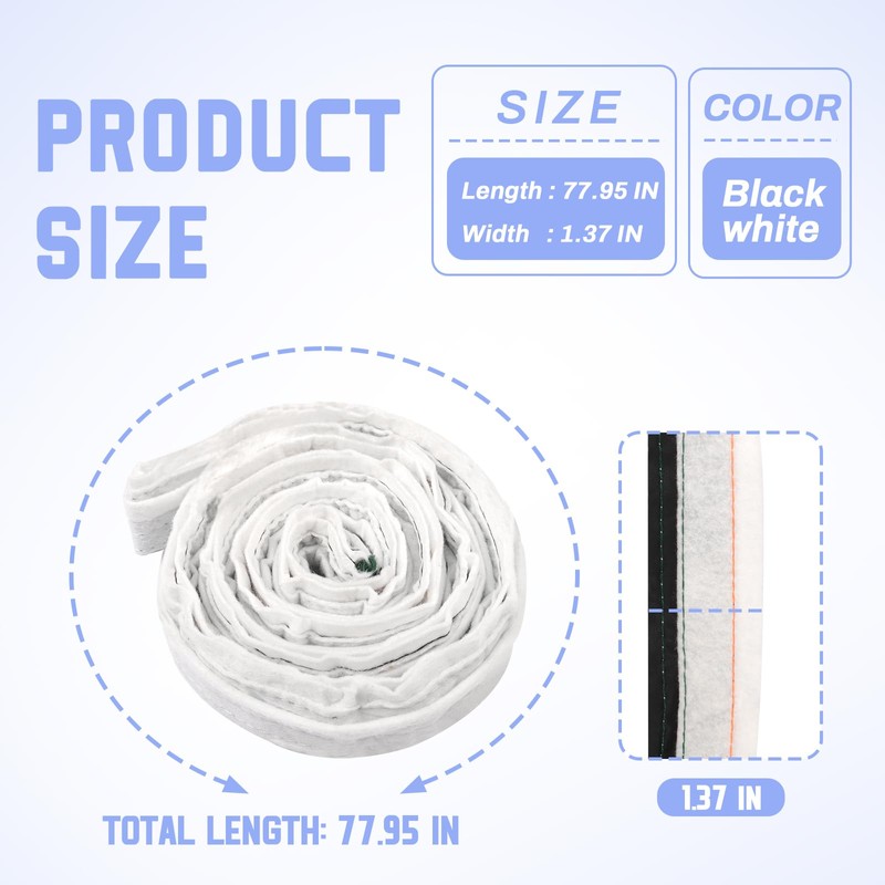 W10612022 Dryer Drum Felt Seal Replacement for Whirlpool, Kenmore, Amana,