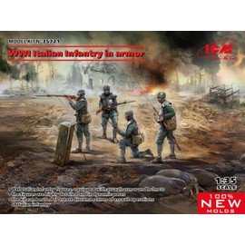 ICM ICM35721 1:35-WWI Italian Infantry in Armor Scale Model kit