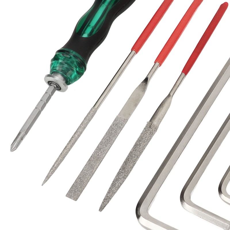 Guitar Maintenance Tool Kit Hex Wrench File Screwdriver Ruler String