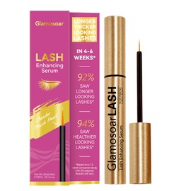 Glamosoar Lash Serum Eyelash Growth Serum Lash Enhancing - Get Fuller,Longer,Stronger Lashes 4ml