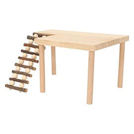 Plataforma de Escalada de Escalera de Ejercicio de Hámster, Plataforma de Escalada de Hámster de 2 Capas para Paisajismo, Plataforma de Actividad de Juego de Hámster de Madera