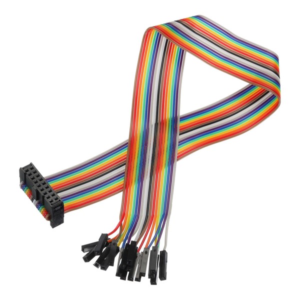 MECCANIXITY 1 Pcs IDC Rainbow Wire Flat Ribbon Cable FC-Female