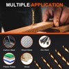 COMOWARE 230 Pcs Titanium Coated Drill Bit Set for Wood,