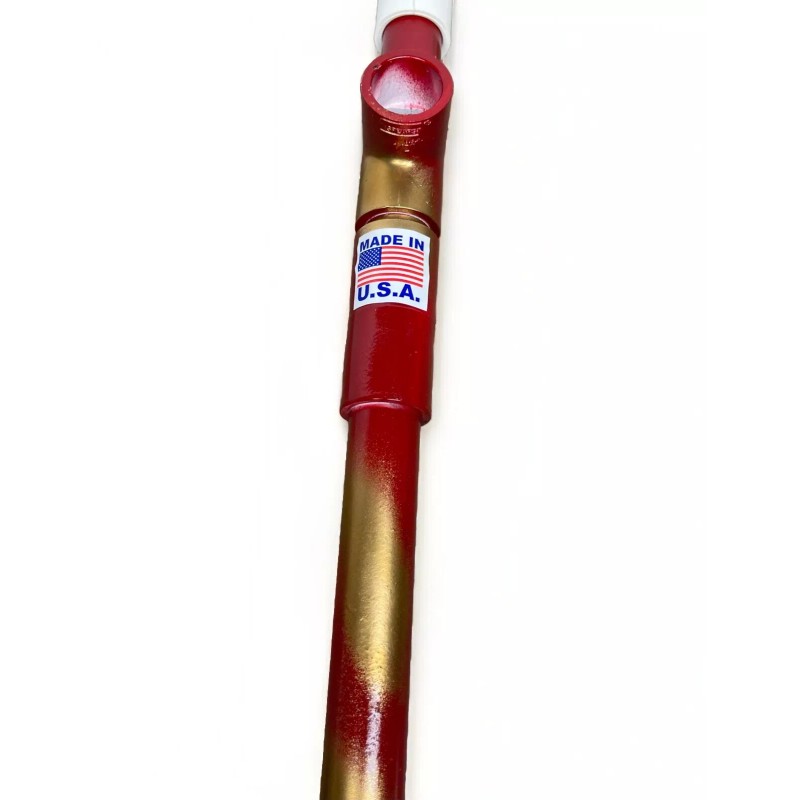 PVC Creations Marshmallow Shooter Red & Gold PVC Marshmallow Shoots
