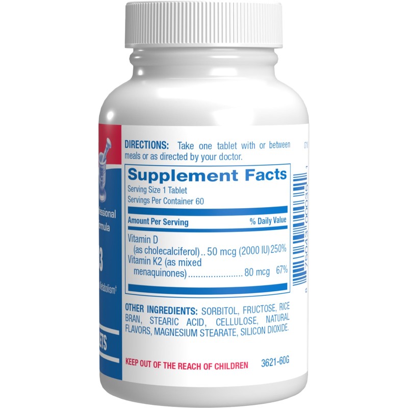 Chewable Vitamin D and K2 Supplement - Clinical D3 K2