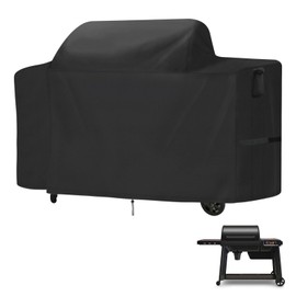 Guisong Smoker Cover for Traeger Woodridge Pro/Elite,Waterproof Grill Accessories for Traeger Woodridge Pro,Heavy Duty Windproof Wood Ridge Elite Pellet Grill Cover,68" W x 28" D x 45.7" H