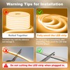 Gliztech IP67 Waterproof COB LED Strip Lights AC 120V Direct