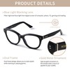 AVDLAB Blue Light Blocking Glasses Oval Oversized Stylish Thick Frame
