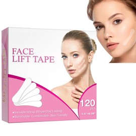 Face Lift Tape 120PCS,Face Lift Tape Invisible,Tighten Elasticity Lift Patches,Instant Tightening Patches,Face Tape Lifting,Face Tape,Invisible V Line Shape,Anti Wrinkle Tape,Face Tape for Wrinkles