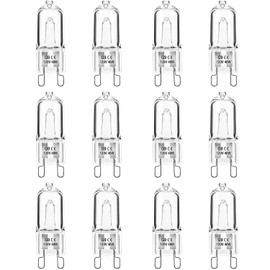 Bombillas halógenas G9 de 25W, 40W, 2 pines, Blanco cálido, para iluminación de gabinetes, candelabros, escritorios, paisajes (40 Watte)