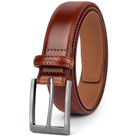 flintronic Leather Belt for Men, PU Leather Dress Belt, 1.1'' Wide Adjustable Classic Belts, Fashion Designs Waist Band for Suits, Business Dress, Casual Jeans fit Everywhere-100cm