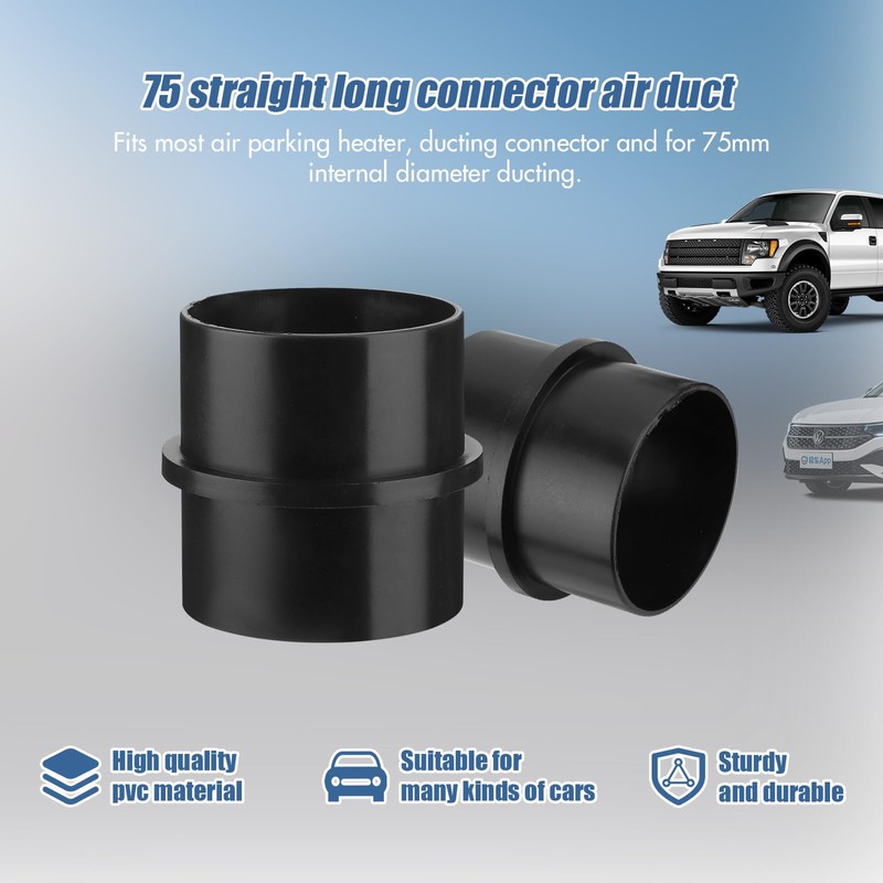 75mm Ducting Joiner Connector Pipe, 2PCS Round Duct Pipe Connector,