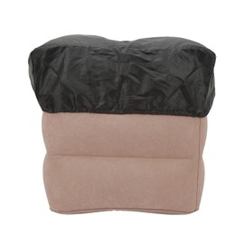 Inflatable Foot Rest Pillow Washable Lightweight Portable Inflatable Footrest Cushion for Kids Adults Airplane Travel Dark Gray