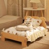 OKONOS Wooden Pet Bed Elevated Cat and Dog Bed Frame
