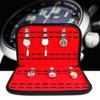 20 Slot PU Lint Watch Storage Box Organizer Zipper Collection