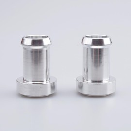AC PERFORMANCE Aluminium 3/4" Weld On Hose Barb Tail Nipple ON Bung 3/4 inch 19.05mm Weldable Fitting Adaptor, Pack of 2