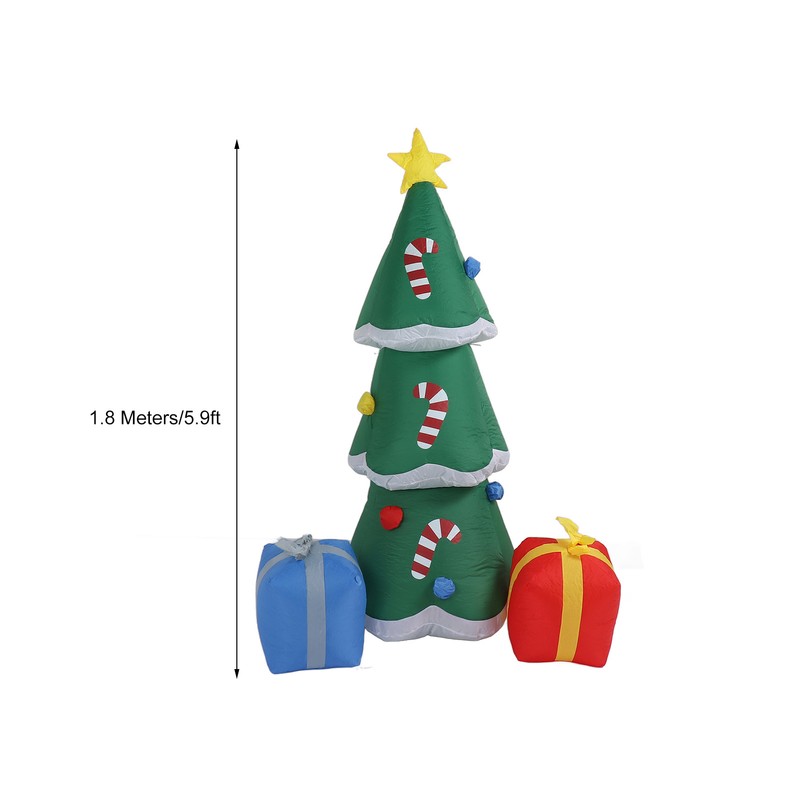 Christmas Tree Inflatables Outdoor Decoration with LED Lights Blow Up