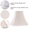 JERHOUS Beige Square Cut Corner Bell Lamp Shade Medium Lampshade