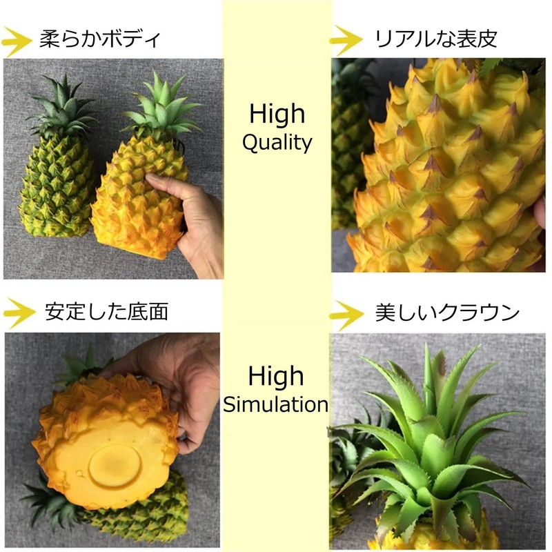 NOELAMOUR Pineapple Food Sample Model Realistic Food Model Display Display
