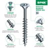 SPAX Universal screw, 4 x 45 mm, 90 pieces, partially