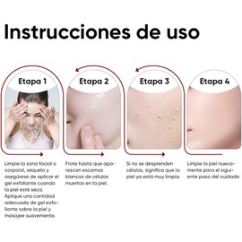 QUARXERY Gel Exfoliante Purificante Facial 2 Piezas | Suave y Efectivo para Rostro | Limpia Suciedad, Aceites, Contaminación | Hidrata, Equilibra Agua-Aceite | Exfoliante Facial Apto para Piel Grasa, Seca y Mixta | Cuidado Diario para Todo Tipo de Piel