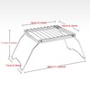 Fenteer Folding Campfire Grill Foldable Stove Stand Mini Portable Versatile