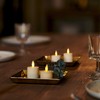 Luminara Flameless Tealight Candles (Unscented, Ivory 2-Pack) - Real-Flame Effect,