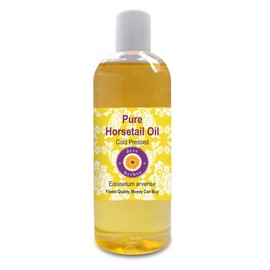 Deve Herbes Pure Tin Herb Oil (Equisetum arvense) Natural Therapeutic Quality Cold Pressed 200 ml (6.76 oz)
