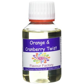 Flavour Factory Intense Food Flavouring, Orange and Cranberry Twist, 100 ml