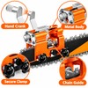10 pcs Portable Chainsaw Chain Sharpening Jig – Hand-Crank Manual