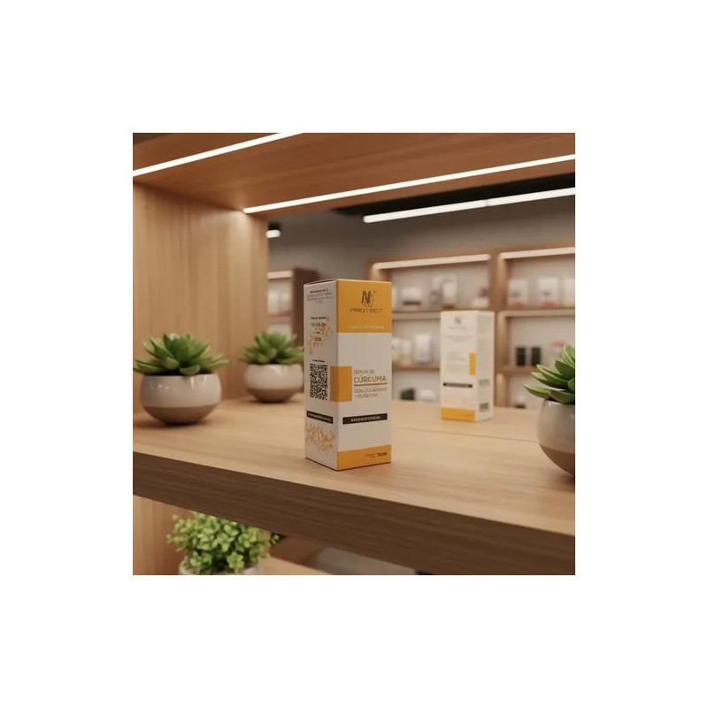 Sérum Facial Cúrcuma Colágeno Elastina Nn Protect 30ml