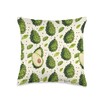 Soursop Fruit Pattern Throw Pillow